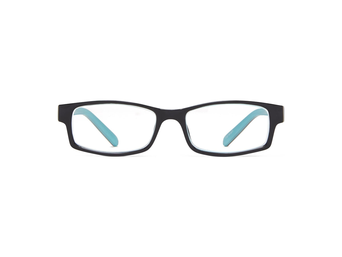 Berryessa - Black and Turquoise / 1.25 - Reading Glasses