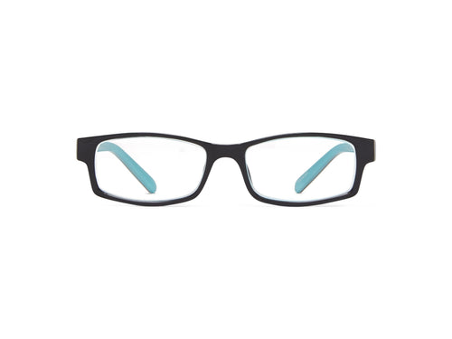 Berryessa - Black and Turquoise / 1.25 - Reading Glasses