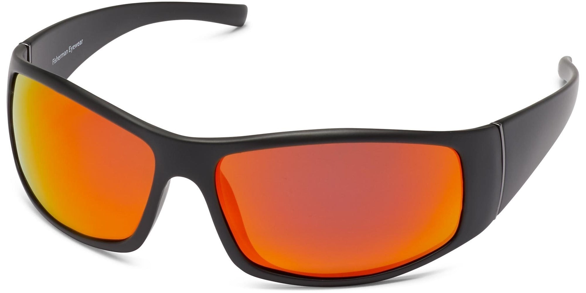 Bluefin - Matte Black/Brown Lens/Red Mirror - Polarized Sunglasses