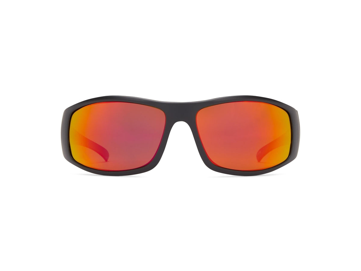 Bluefin - Matte Black/Brown Lens/Red Mirror - Polarized Sunglasses