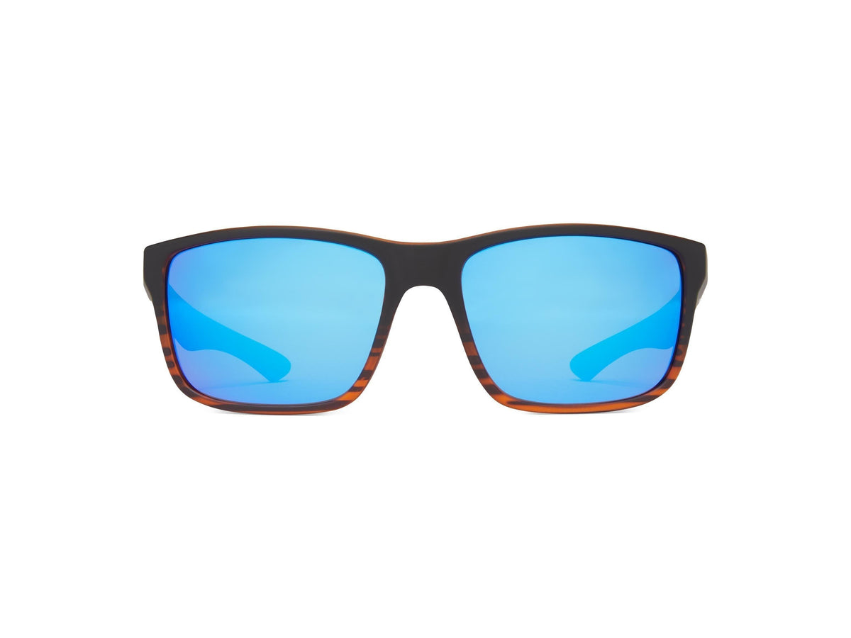 Cabana - Matte Tortoise/Gray Lens/Blue Mirror - Polarized Sunglasses