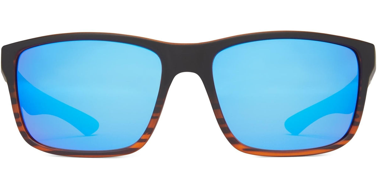 Cabana - Matte Tortoise/Gray Lens/Blue Mirror - Polarized Sunglasses