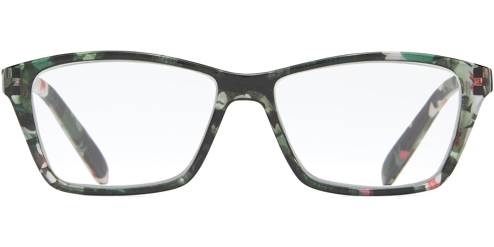 Camila - Black/Pink Floral / 1.25 - Reading Glasses