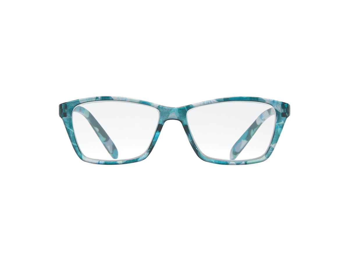 Camila - Blue/Teal Floral / 1.25 - Reading Glasses