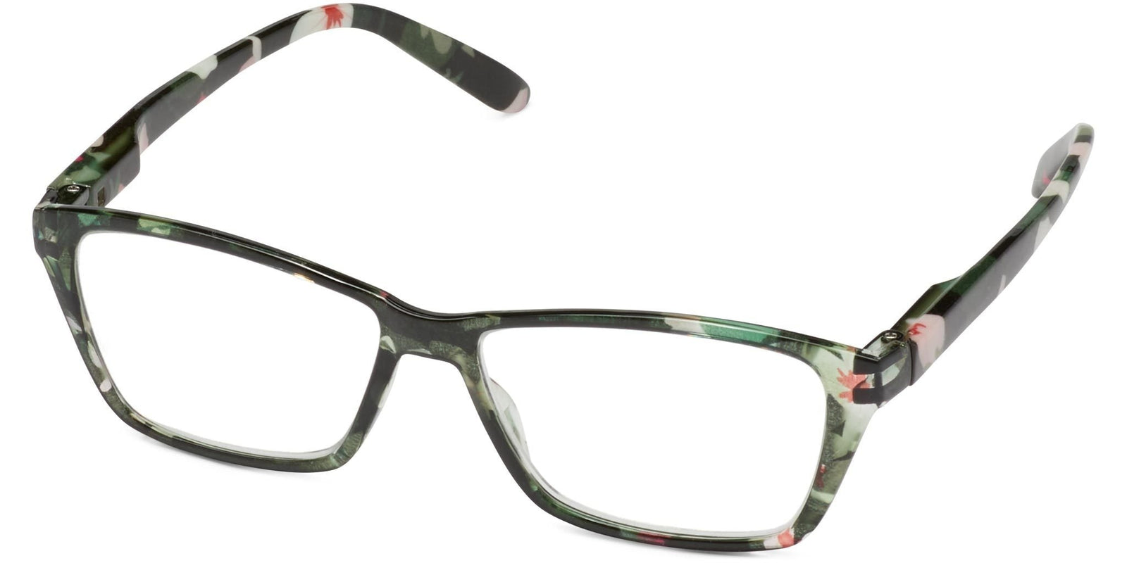 Camila - Black/Pink Floral / 1.25 - Reading Glasses