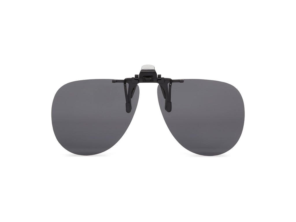 Clip-&-Flip Aviator - Gray Lens - Polarized Sunglasses