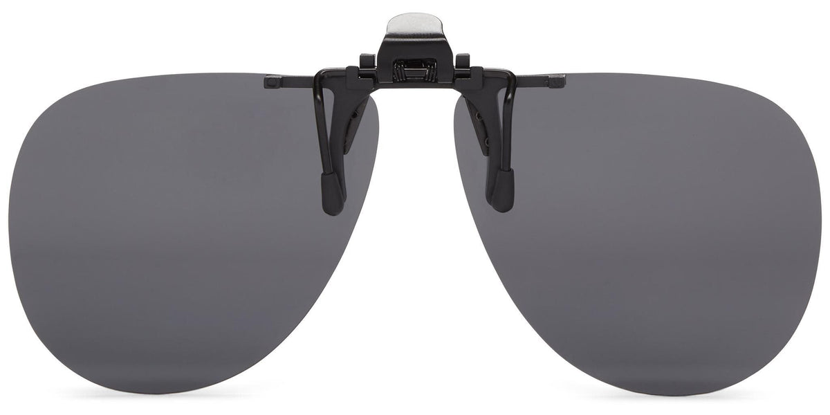 Clip-&amp;-Flip Aviator - Gray Lens - Polarized Sunglasses