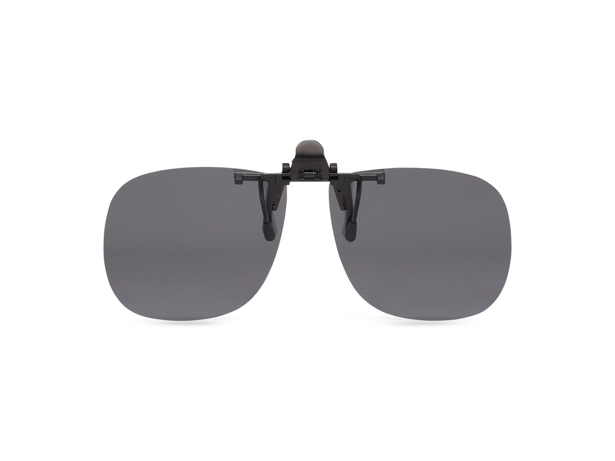 Clip-&-Flip Square - Gray Lens - Polarized Sunglasses