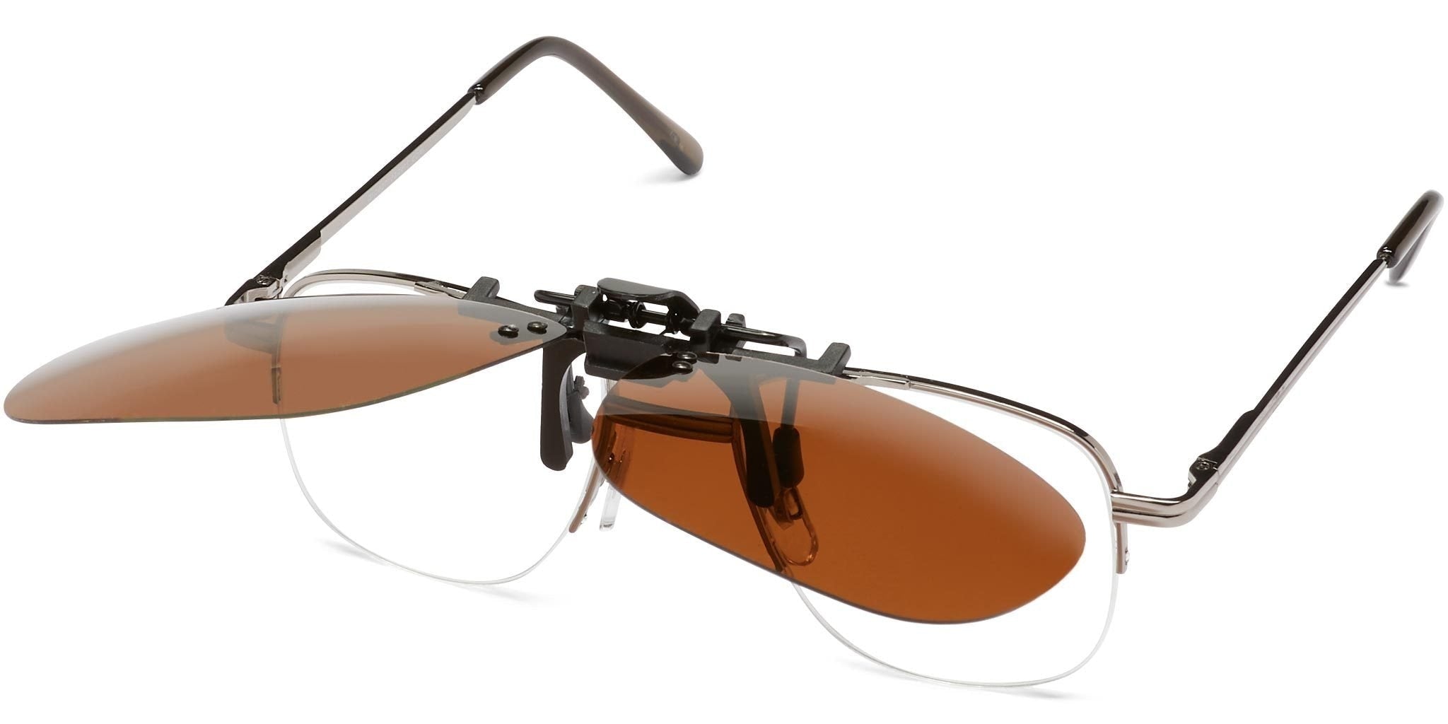 Retro Polarized Flip Up Clip On Sunglasses Fishing Women B6 Men UV