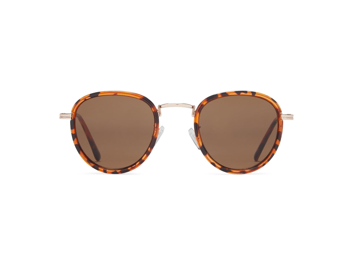 Dania - Tortoise/Gold Metal/Brown Lens - Sunglasses