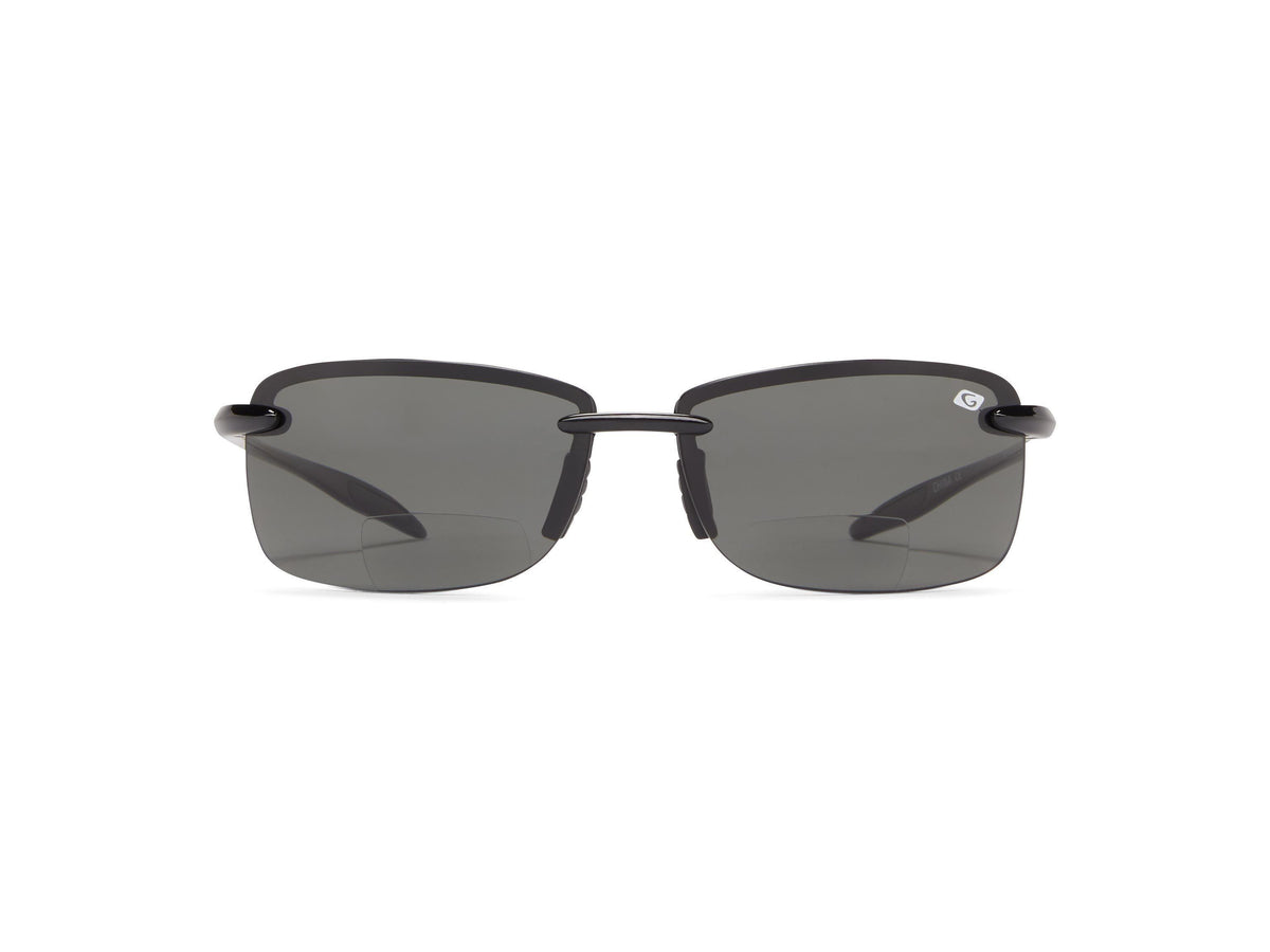 Del Mar Bifocal - Shiny Black/Gray Lens / 1.5 - Polarized Sunglasses