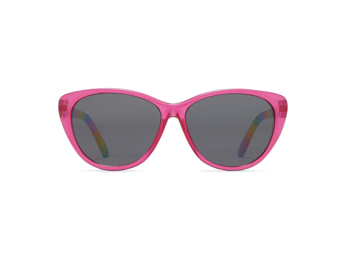 Eco Kids Sun- Meow - Pink/Stripes/Gray Lens - Sunglasses