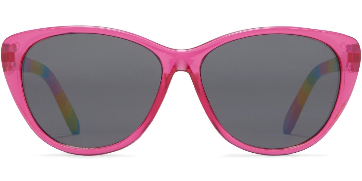 Eco Kids Sun- Meow - Pink/Stripes/Gray Lens - Sunglasses
