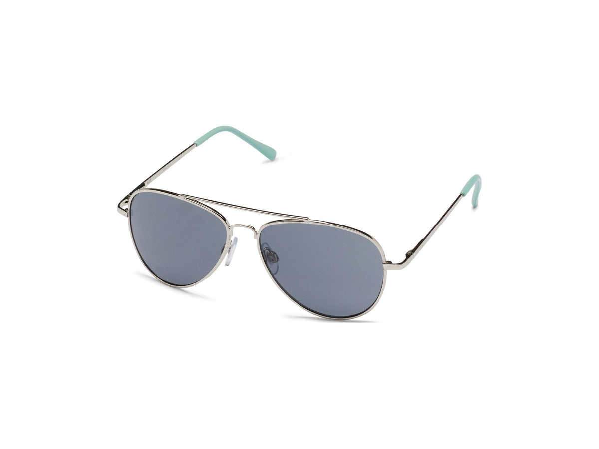 Eco Kids Sun - Pilot - Silver Metal/Gray Lens - Sunglasses