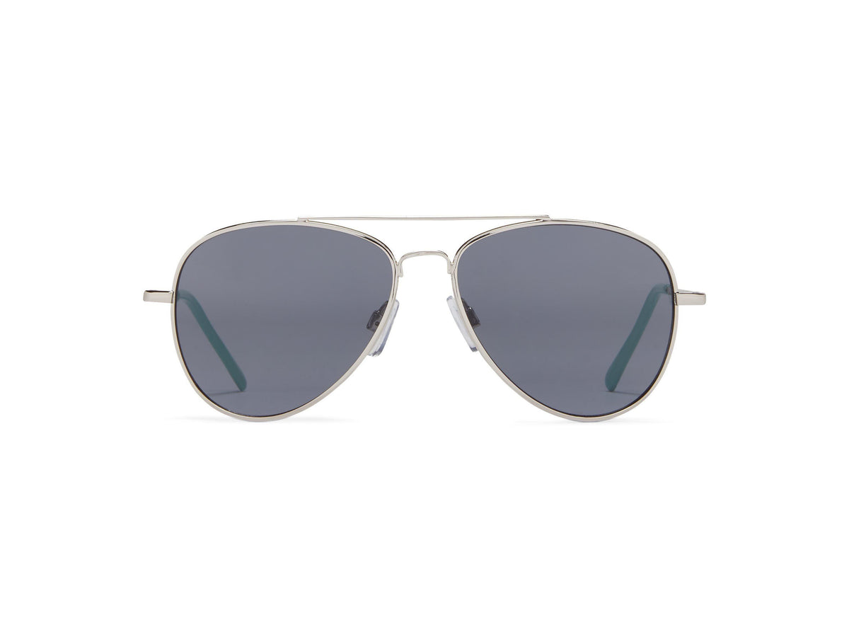 Eco Kids Sun - Pilot - Silver Metal/Gray Lens - Sunglasses