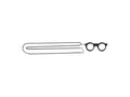 Eyeglass Charm Pendant - Black - Accessory