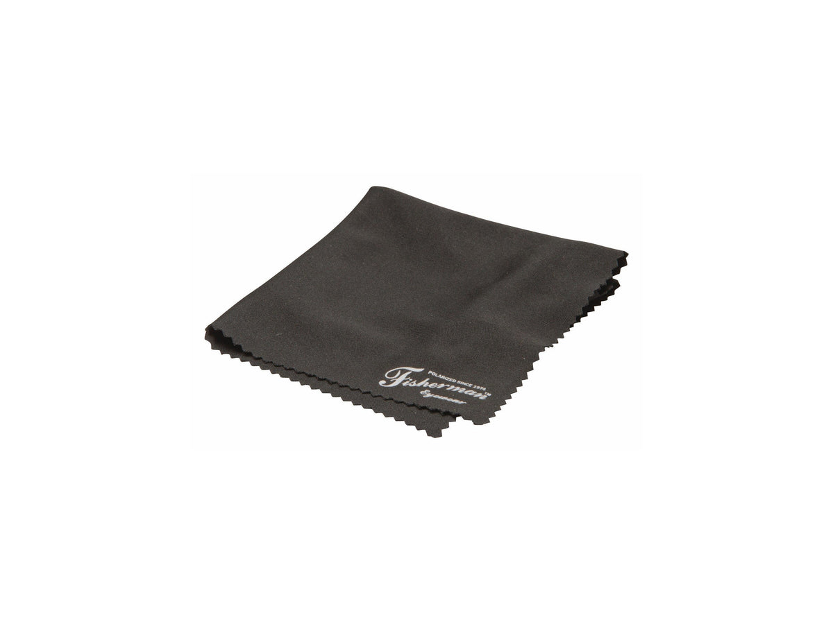 Fisherman Logo Microfiber Cleaning Cloth - Black Microfiber - Accessory