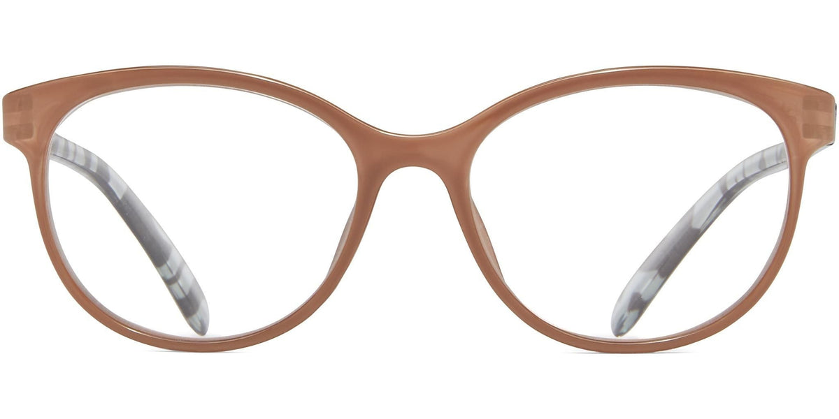 Genevieve - Tan/Gray / 1.25 - Reading Glasses