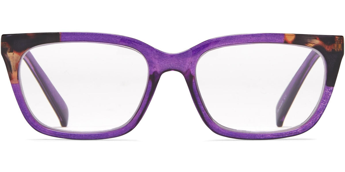 Glasgow - Purple with Tortoise / 1.25 - Reading Glasses