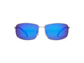 Harbor - Shiny Gunmetal/Gray Lens/Blue Mirror - Polarized Sunglasses