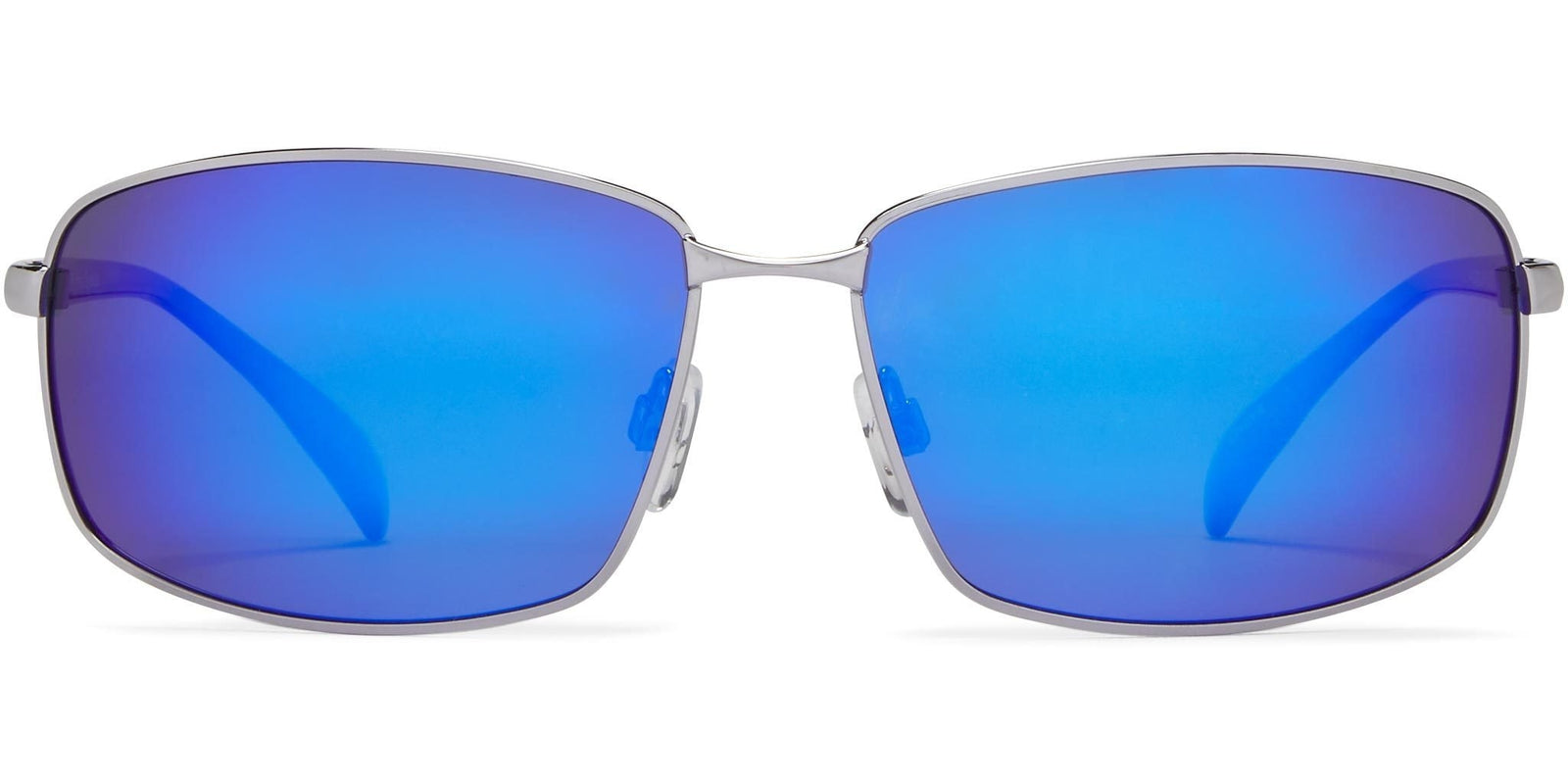 Harbor - Shiny Gunmetal/Gray Lens/Blue Mirror - Polarized Sunglasses