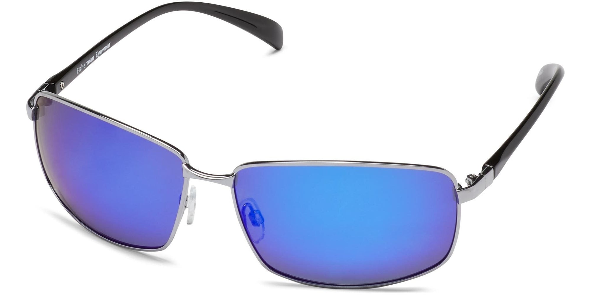 Harbor - Shiny Gunmetal/Gray Lens/Blue Mirror - Polarized Sunglasses