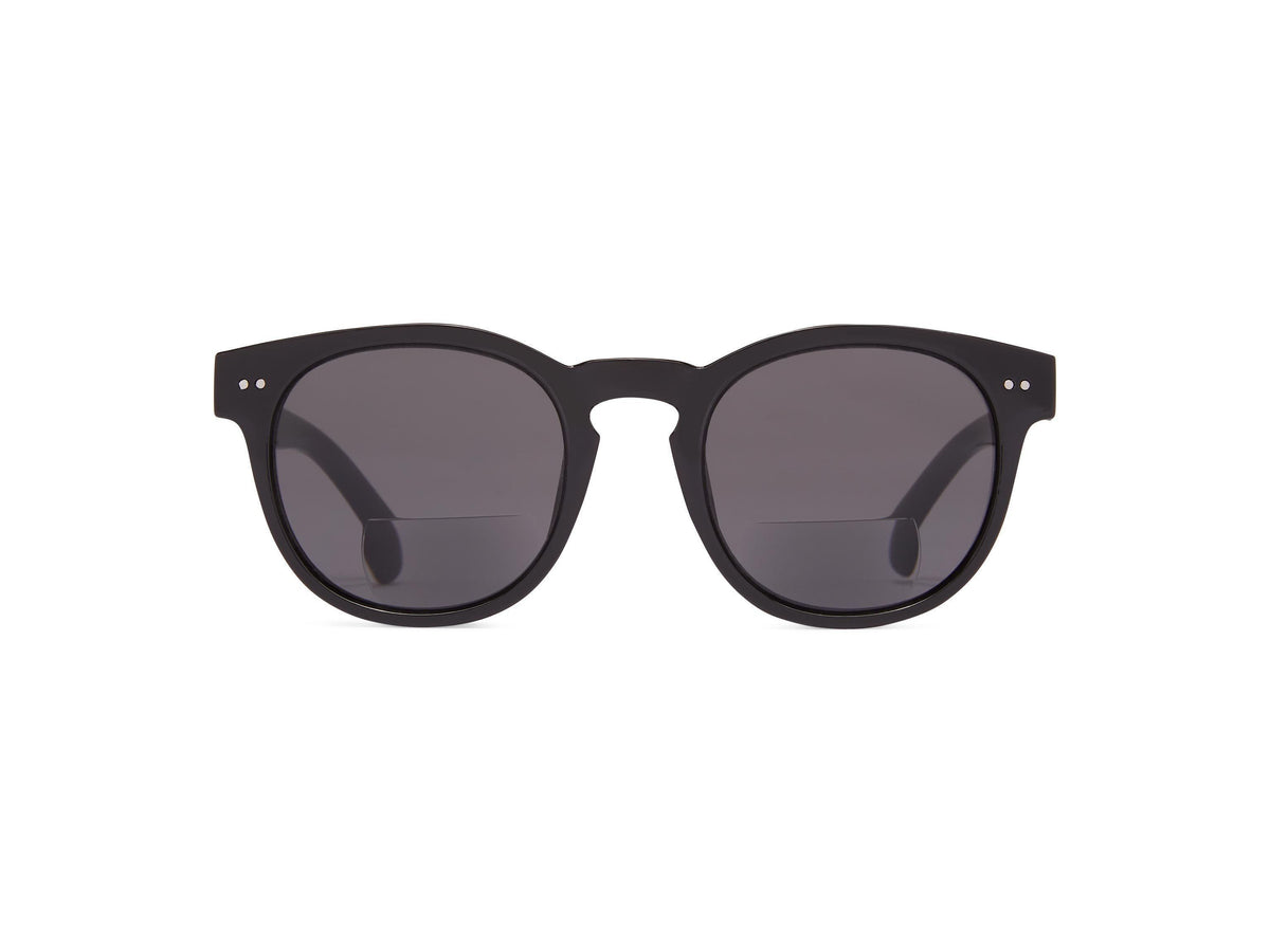 Inverness Bifocal - Black/Gray Lens / 1.25 - Reading Sunglasses
