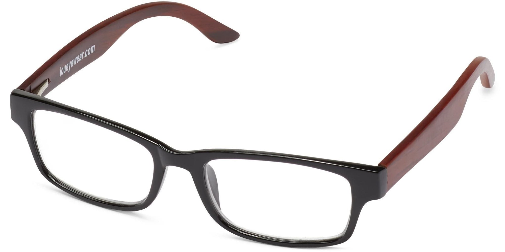 Irvine - Black with Brown / 1.25 - Reading Glasses