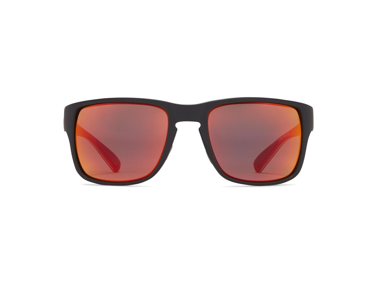 Jetty - Matte Black/Gray Lens/Red Mirror - Polarized Sunglasses