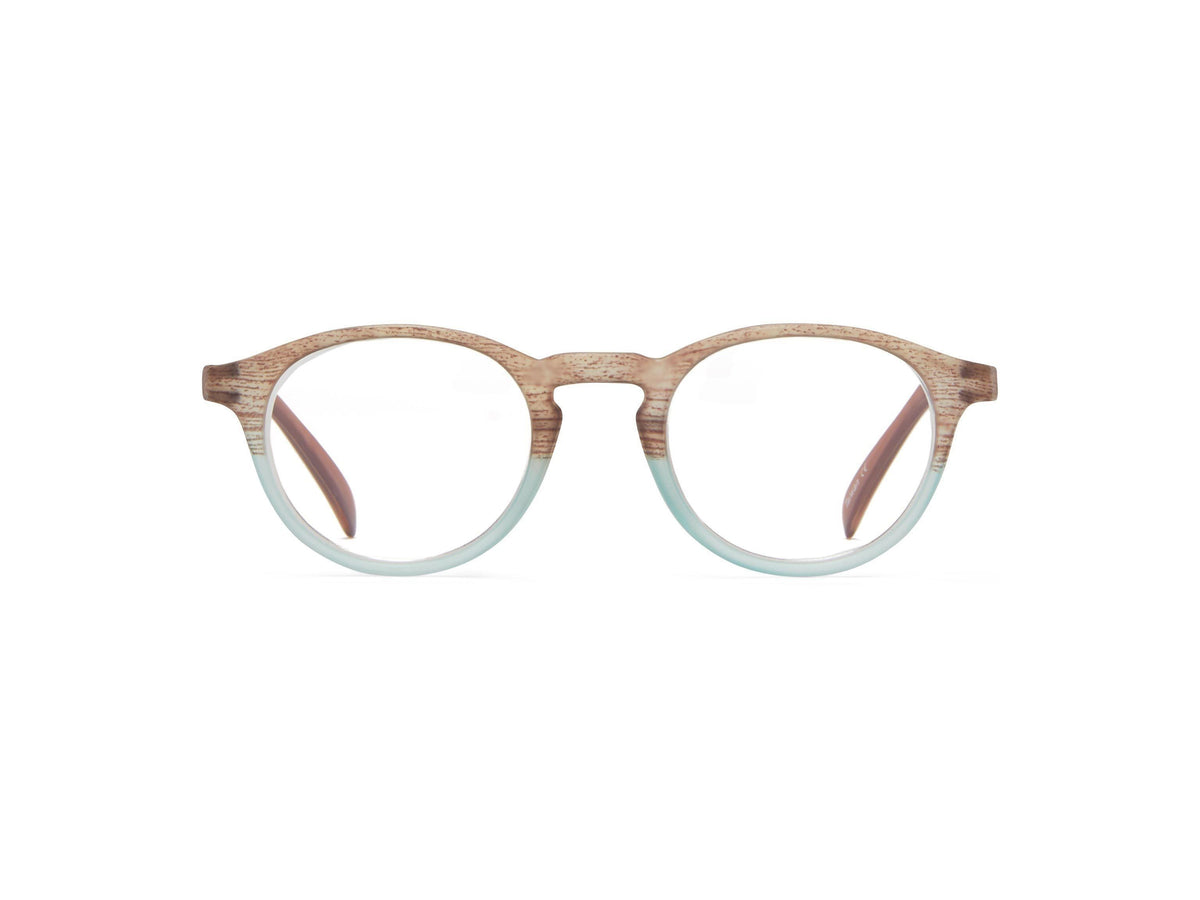 Laredo - Wood/Aqua/Bittersweet / 1.25 - Reading Glasses