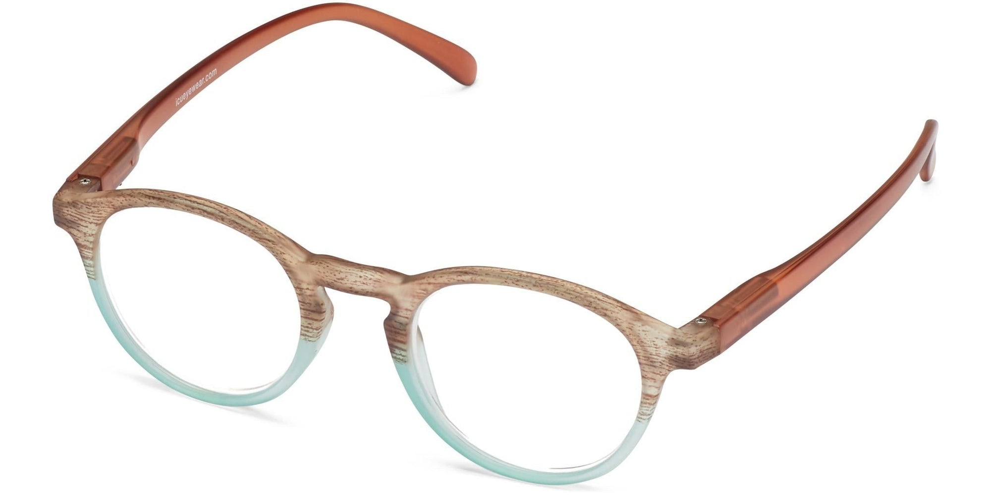Laredo - Wood/Aqua/Bittersweet / 1.25 - Reading Glasses