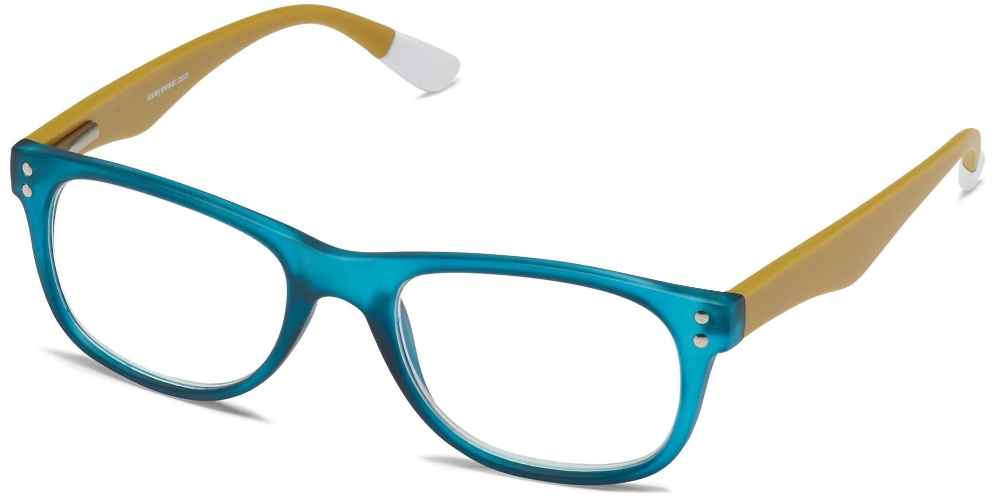Lucerne - Teal with Green / 1.25 - Reading Glasses