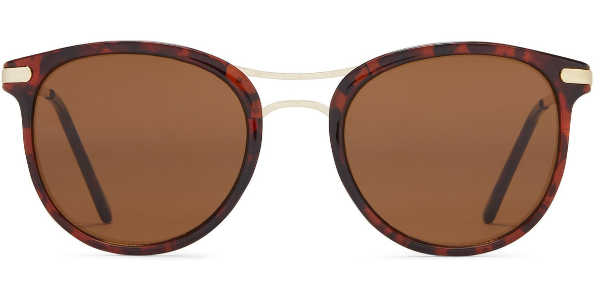 Menorca - Tortoise/Gold Metal/Brown Lens - Sunglasses