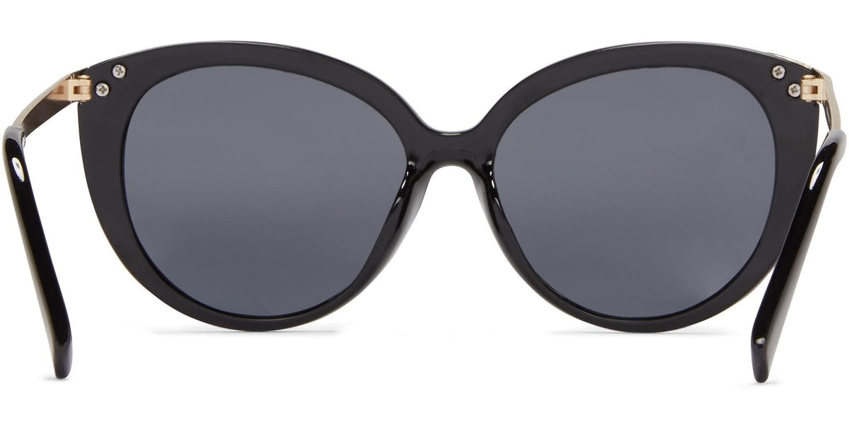 Natal - Black/Gold Metal/Gray Lens - Sunglasses
