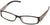 Claire - Black with Brown / 1.25 - Reading Glasses