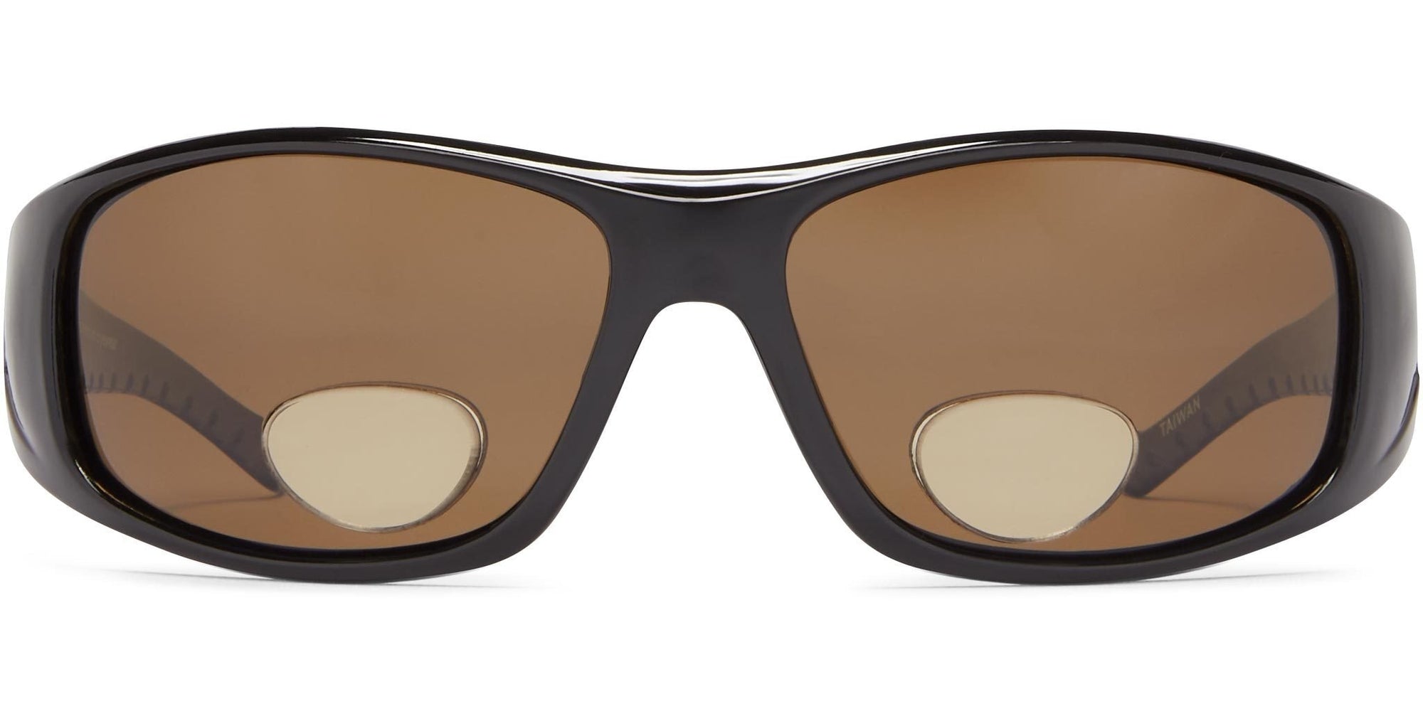 Polar View Bifocal - Shiny Black/Brown Lens / 2 - Polarized Sunglasses