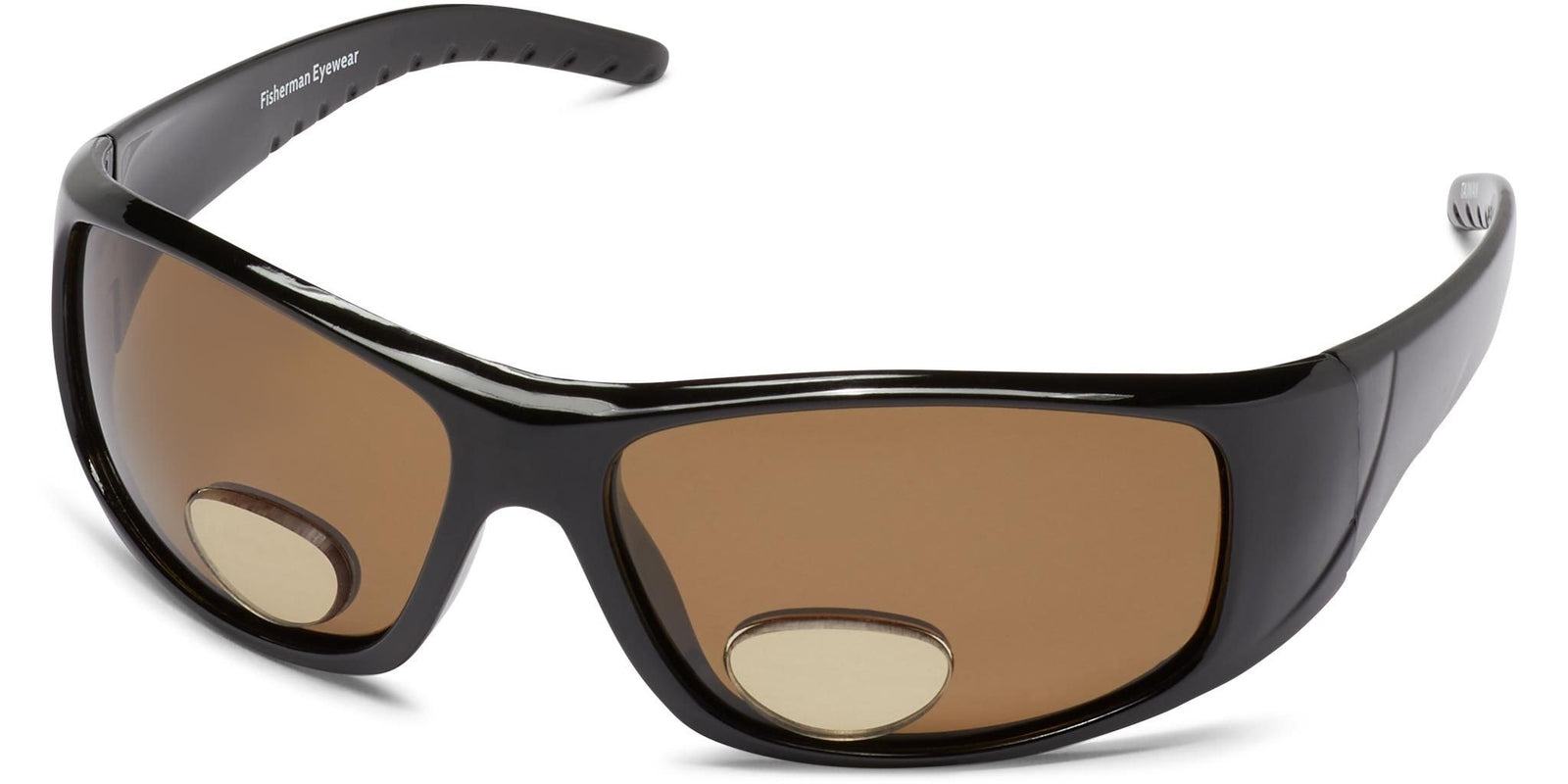 Polar View Bifocal - Shiny Black/Brown Lens / 2 - Polarized Sunglasses