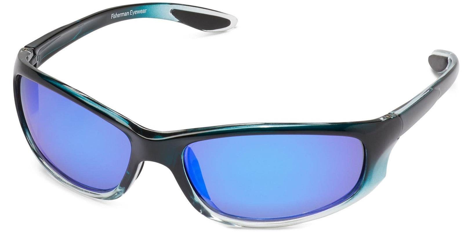 Riptide - Crystal Blue Fade/Gray Lens/Blue Mirror - Polarized Sunglasses