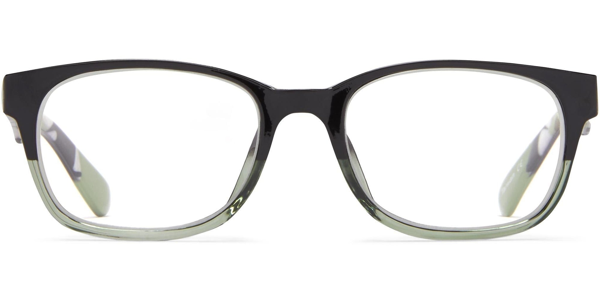 Sapporo - Black with Green / 1.25 - Reading Glasses