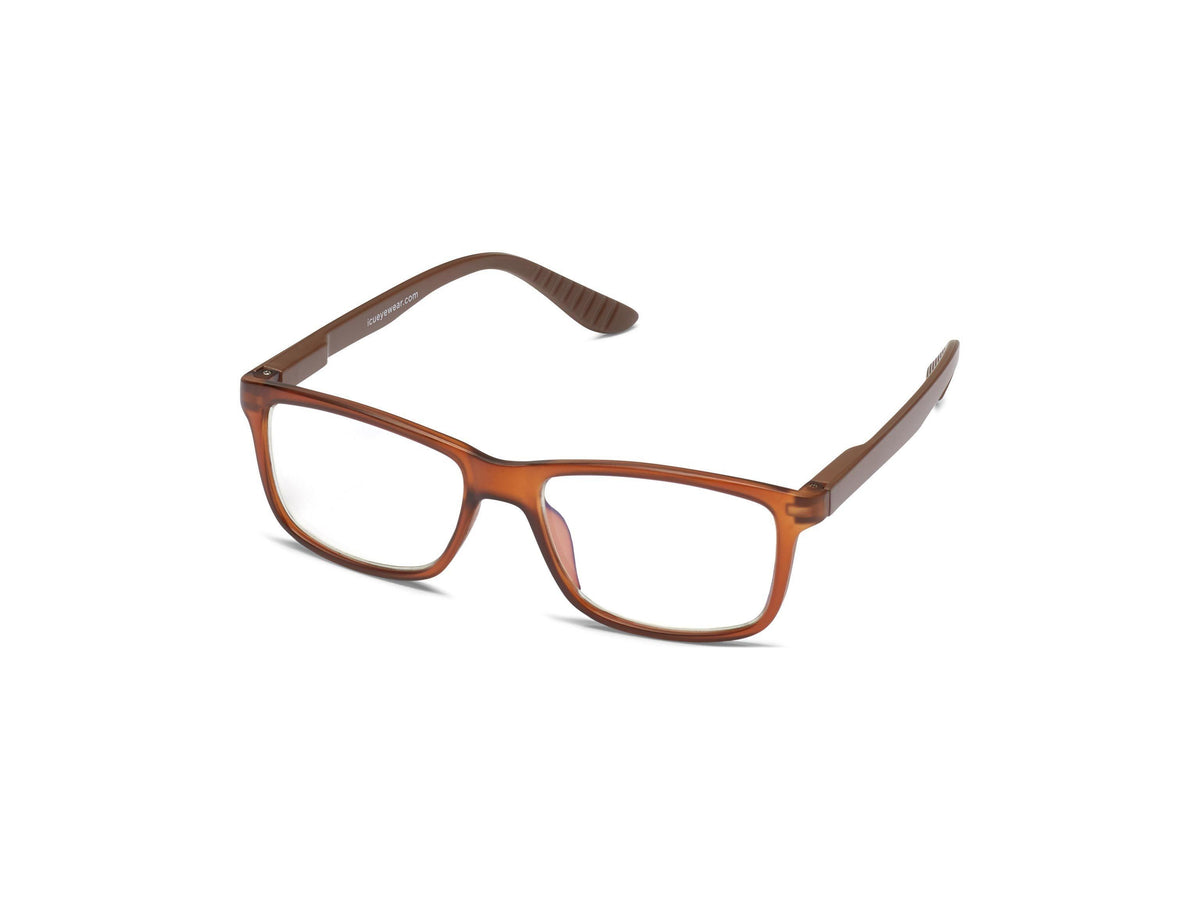 ScreenVision™ - Andy - Brown - Blue Light Glasses - Zero Magnification