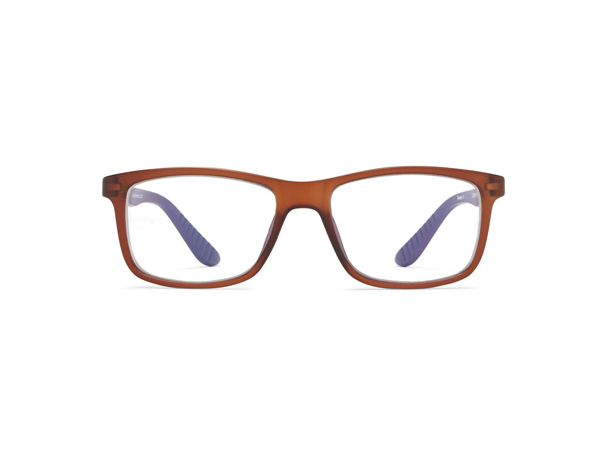 ScreenVision™ - Andy - Brown - Blue Light Glasses - Zero Magnification