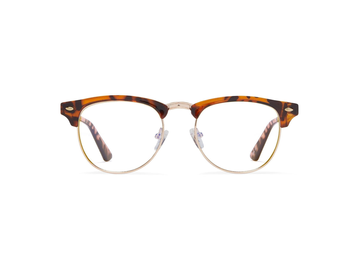 ScreenVision™ - Cameron - Gold Metal/Tortoise - Blue Light Glasses - Zero Magnification