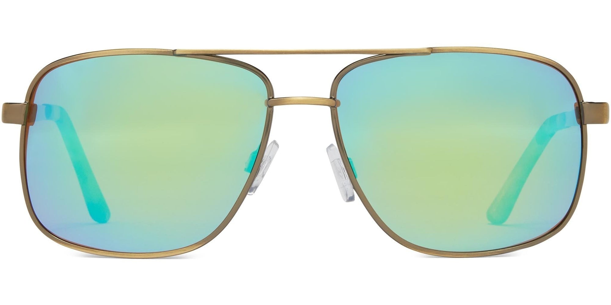 Skipper - Brushed Bronze/Brown Lens/Green Mirror - Polarized Sunglasses