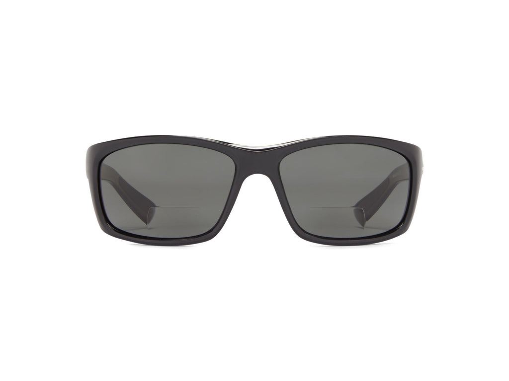 Surface Bifocal - Shiny Black/Gray Lens / 1.5 - Polarized Sunglasses
