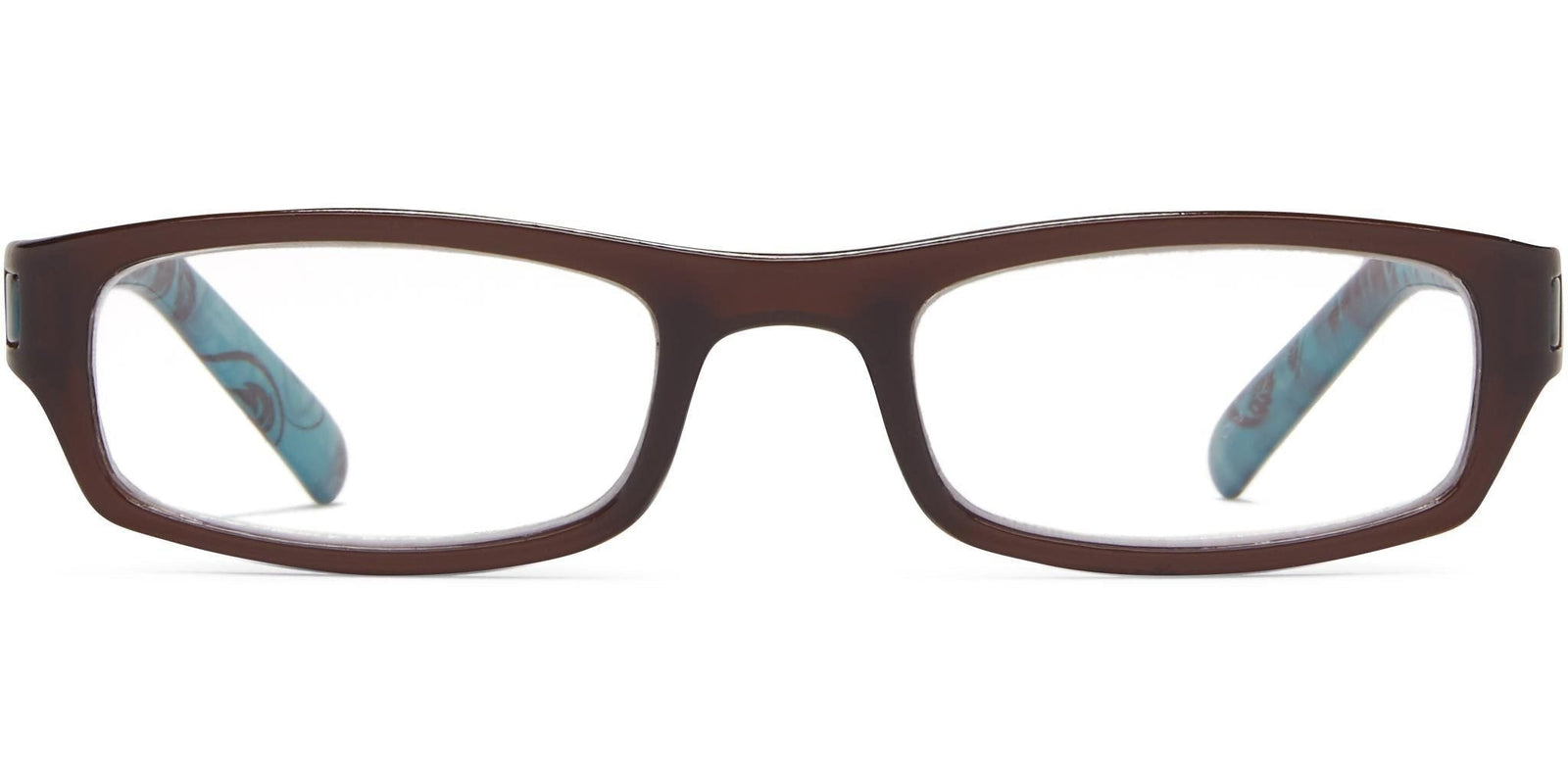 Ventura - Brown/Blue Floral / 1.25 - Reading Glasses