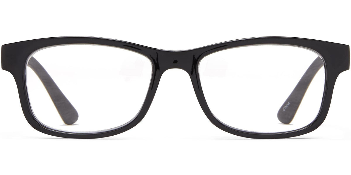 Woodridge - Black with Gray / 1.25 - Reading Glasses