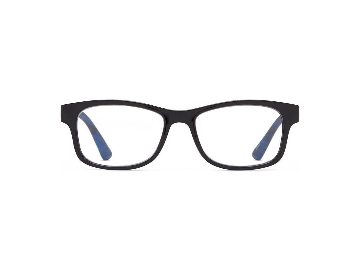 Woodridge - Black with Blue / 1.25 - Reading Glasses
