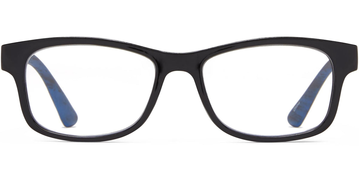 Woodridge - Black with Blue / 1.25 - Reading Glasses